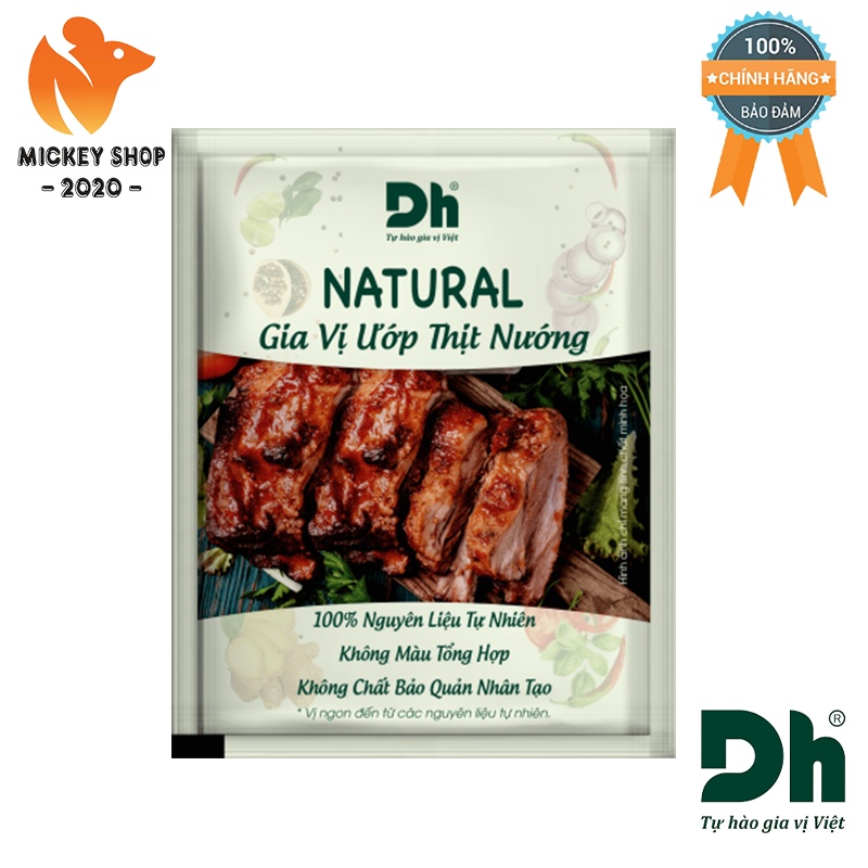 [ THƯỢNG HẠNG ] COMBO 5 GÓI GIA VỊ NẤU VÀ ƯỚP NATURAL - DH-FOODS CÁC LOẠI