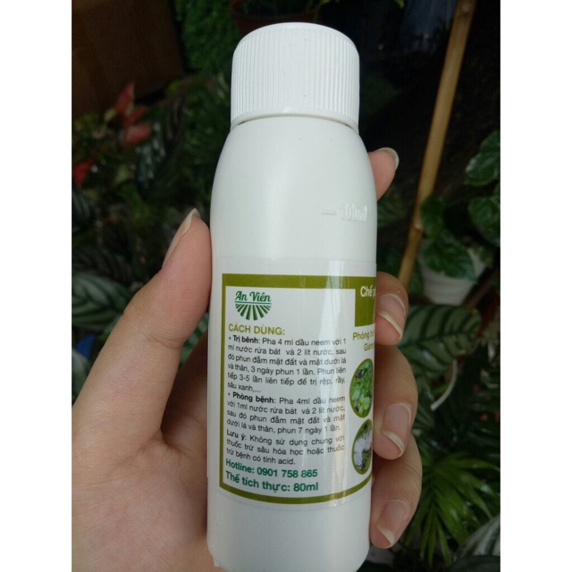 Dầu NEEM diệt bọ trĩ, nhện đỏ, rệp, sâu ...