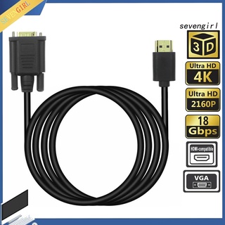 Dây cáp video Lenovo chuyển đổi đầu HDMI 1080P sang đầu VGA độ rõ nét cao dành cho màn hình TV/máy tính bảng