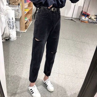 [ORDER] có bigsize Quần jeans rách dáng boy basic, năng động, cá tính 2019 - Có ảnh thật