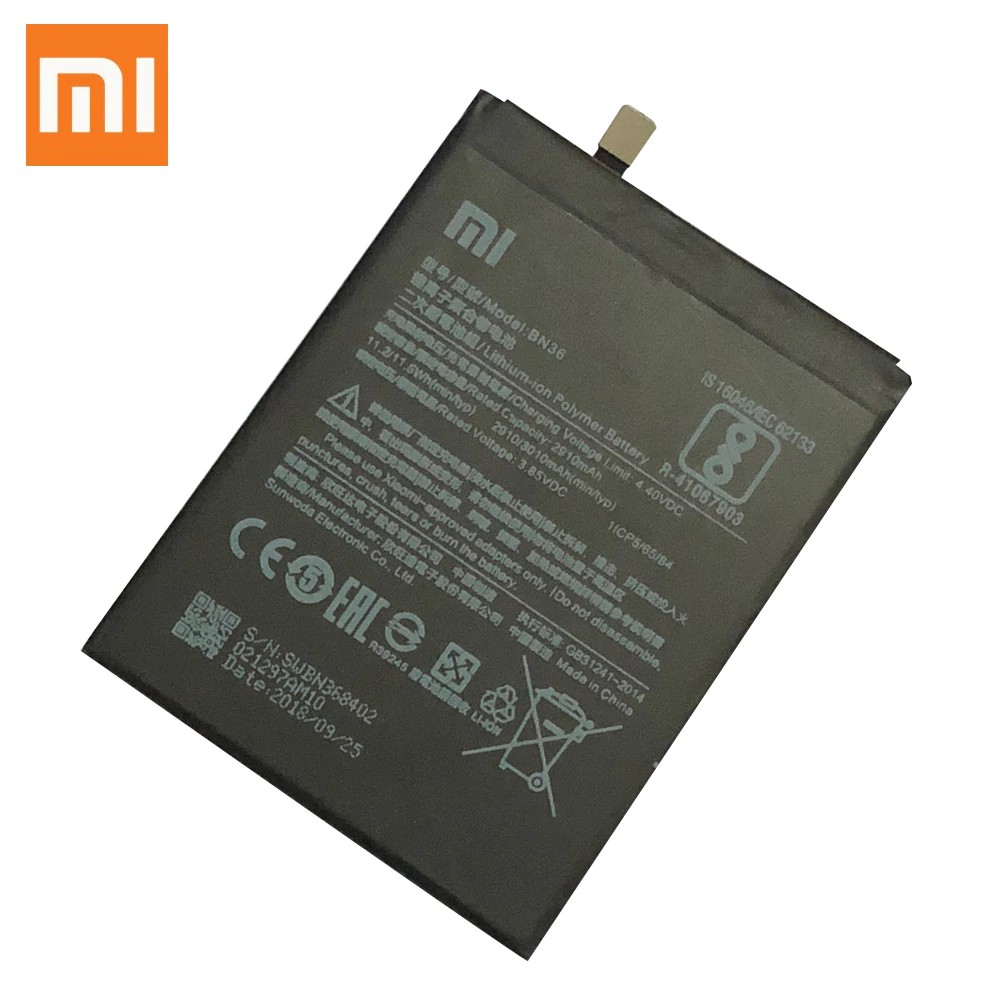 Pin Sạc Thay Thế Cho Xiaomi Mi 6X/ Mi A2 - BN36 , Pin Xiaomi Mi A2/ Mi 6X