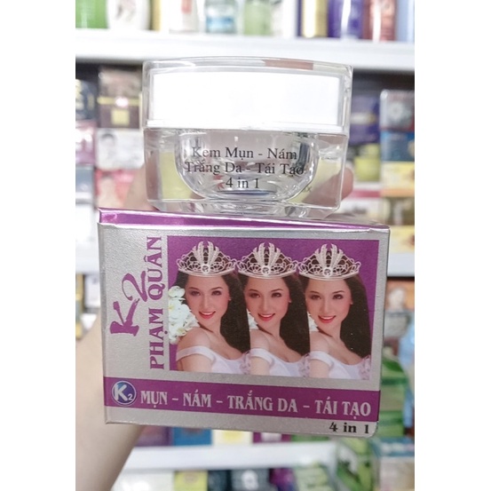 KEM K2 MỤN NÁM TRẮNG DA TÁI TẠO 4 IN 1 PHẠM QUÂN