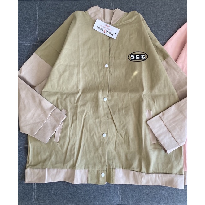 Áo khoác kaki 5cc in 2 mặt
