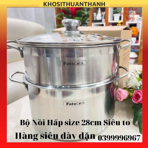 Nồi hấp xửng hấp 2 tầng inox 430 Fanta Cook đa năng Cao Cấp size 28CM (khosithuanthanh)