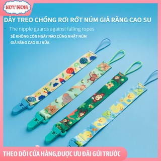 Dây đeo ty giả bằng vải mềm mịn, Dây đeo không rơi cho ti giả nhiều màu sắc đáng yêu, chất liệu không BPA, chống quấn cổ