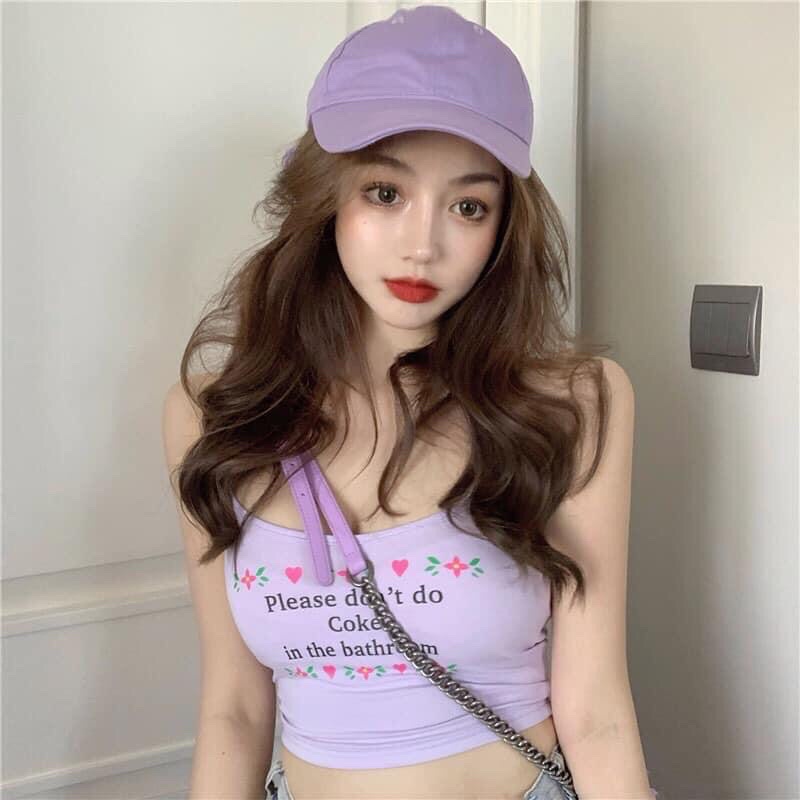 Áo croptop 2 dây sexy ulzang hàng taobao (có hình thật)