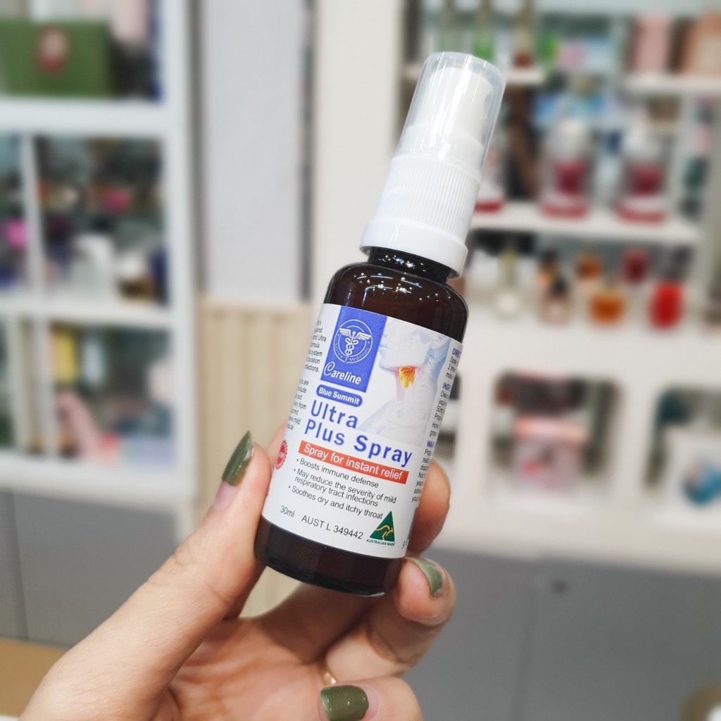 Xịt Họng Keo Ong Sát Khuẩn Hầu Họng Thơm Miệng Careline Ultra Plus Spray Chai 30ml Của Úc - Hàng Úc 2279