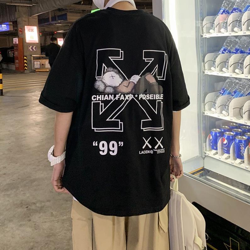 Áo thun Off - White,áo phông cổ tromg tay lỡ XO 66 chất mát mịn