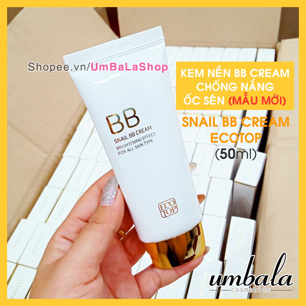 Kem nền chống nắng SNAIL BB Cream ECOTOP (50ml) | BigBuy360 - bigbuy360.vn