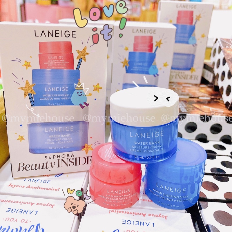 SET 3 MÓN LANEIGE SEPHORA BIRTHDAY MINISIZE
