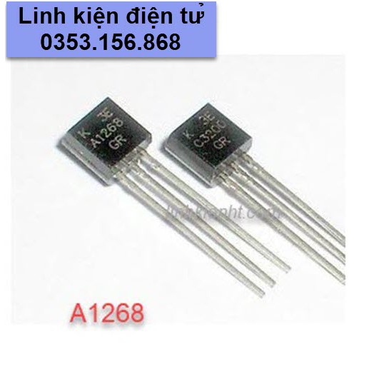 Transistor cắm PNP KTA1268 2SA1268 A1268 100mA 150V TO-92 mới chính hãng