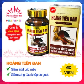 ✅ [6 TẶNG 1] Hoàng Tiên Đan | Giảm triệu chứng bệnh gút, giảm acid uric, tăng cường chức năng gan thận