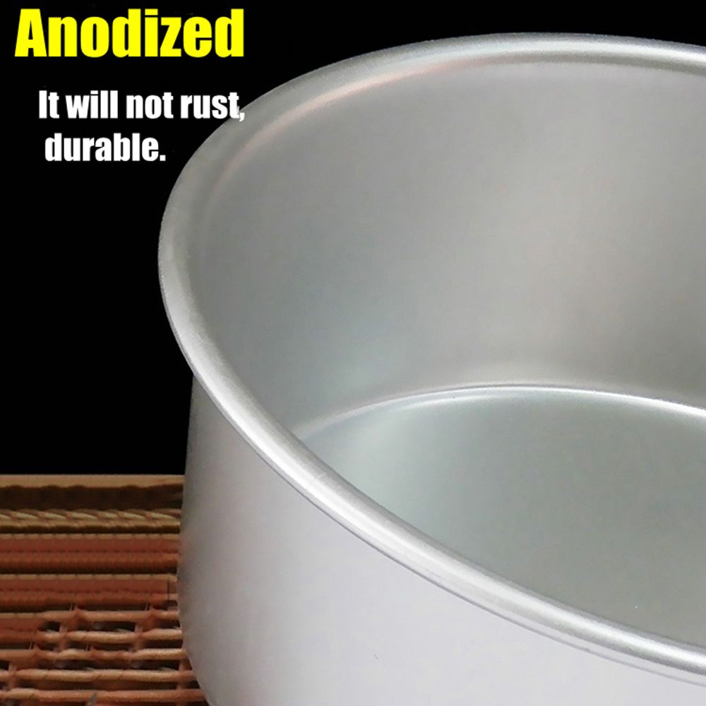 Khuôn Làm Bánh Pudding Bằng Hợp Kim Nhôm Đế Cố Định 4/6inch DIY