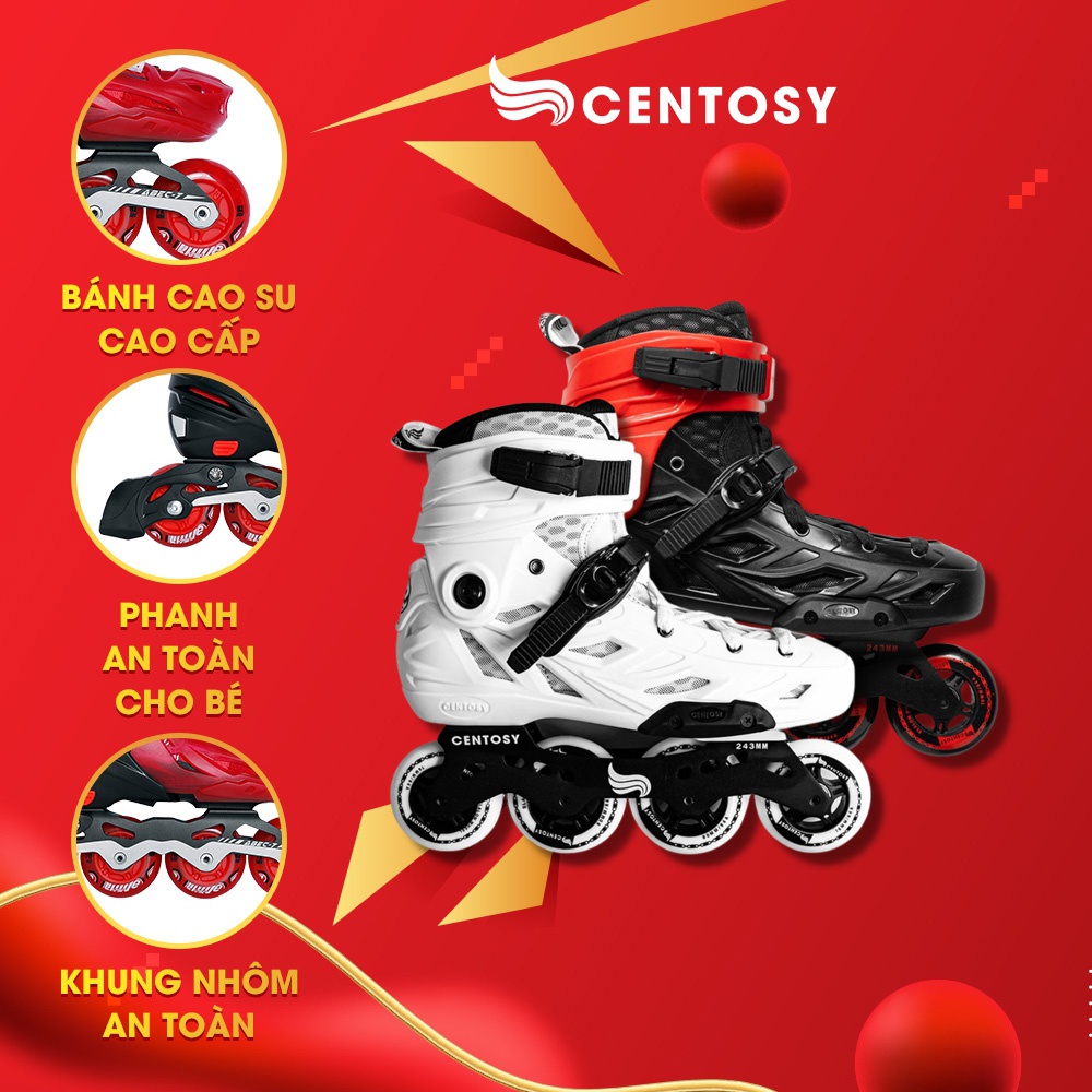 Giày Patin Người Lớn Cao Cấp - Centosy Winning Pro - Form Chắc Chắn, Bánh Chất Lượng