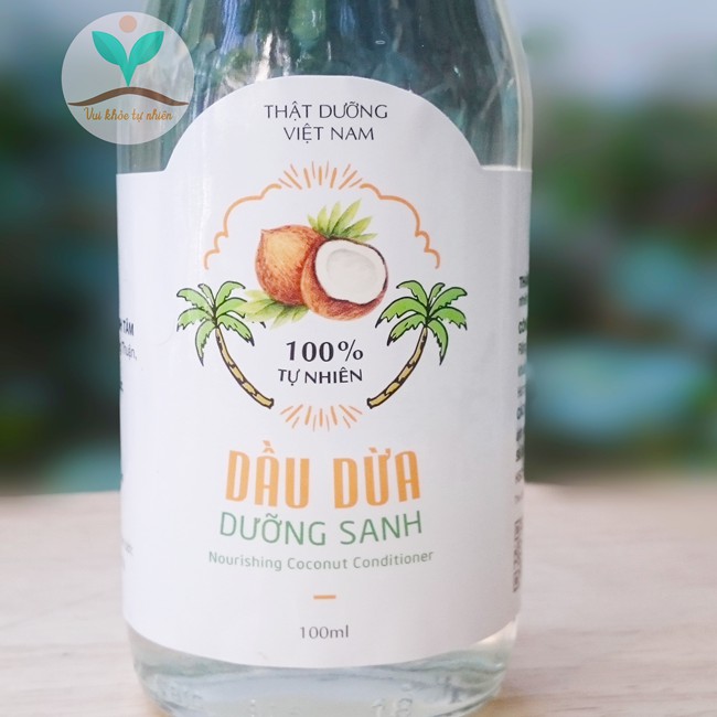 Dầu dừa hữu cơ nguyên chất 100ml dùng để dưỡng ẩm cho da, dưỡng tóc, dưỡng mi, chăm sóc làm đẹp...