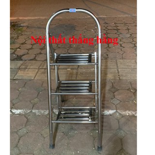Thang inox  bậc gấp gọn