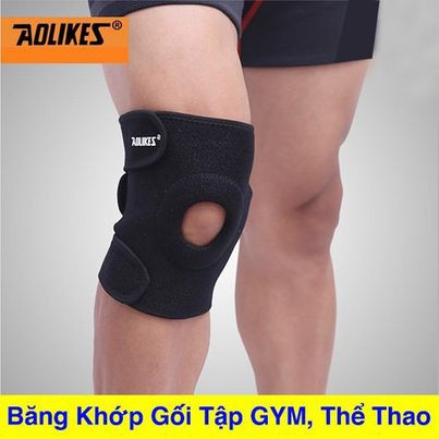 Băng Bảo Vệ Đầu Gối Aolikes  Đai Dán Gối Khi Tập Gym Tập Thể Thao Cao Cấp Chính Hãng BG-3333