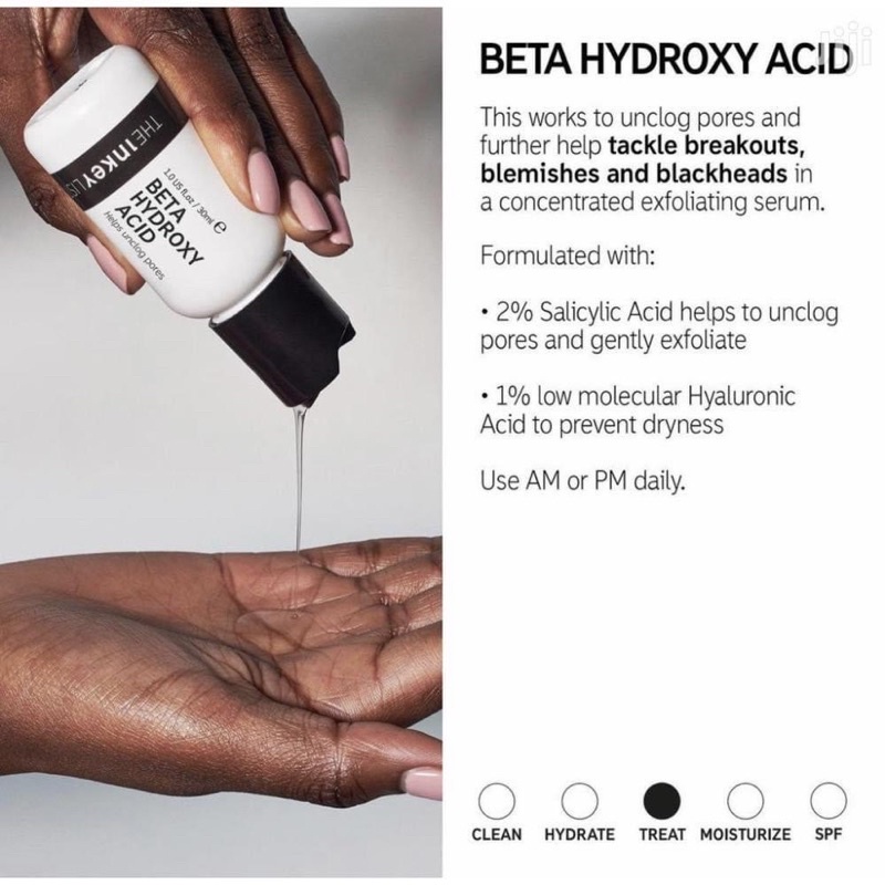 [BILL SEPHORA] Tinh chất tẩy da chết peel da BHA The INKEY List Beta Hydroxy Acid Exfoliant 30ml