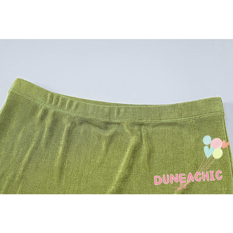 Set Áo Croptop 2 Dây + Chân Váy Dài Màu Trơn Thời Trang Cho Nữ