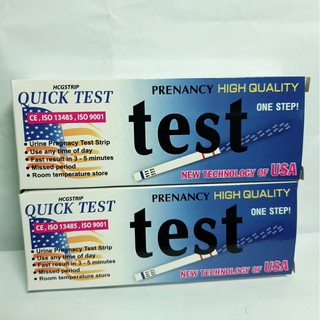 COMOBO 5 QUE THỬ THAI QUICK TEST + 5 QUE QUICKSTRIP