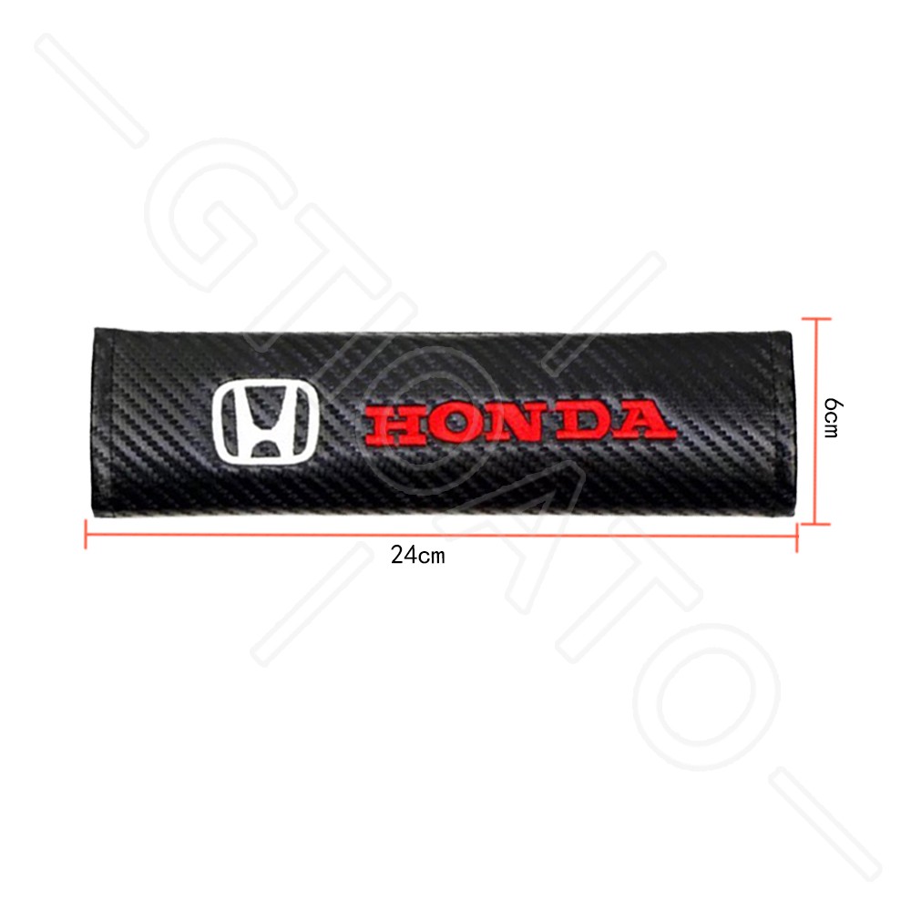 GTIOATO BọC DâY An ToàN Xe HơI DâY Đai An ToàN Ô Tô Đệm Bọc Dây Đai An Toàn Xe Hơi Sợi Carbon ChốT CàI DâY An ToàN Xe Ô Tô Phụ KiệN Ô Tô Cho Honda City BRV Civic Jazz Brio CRV Accord HRV Mobilio Odyssey