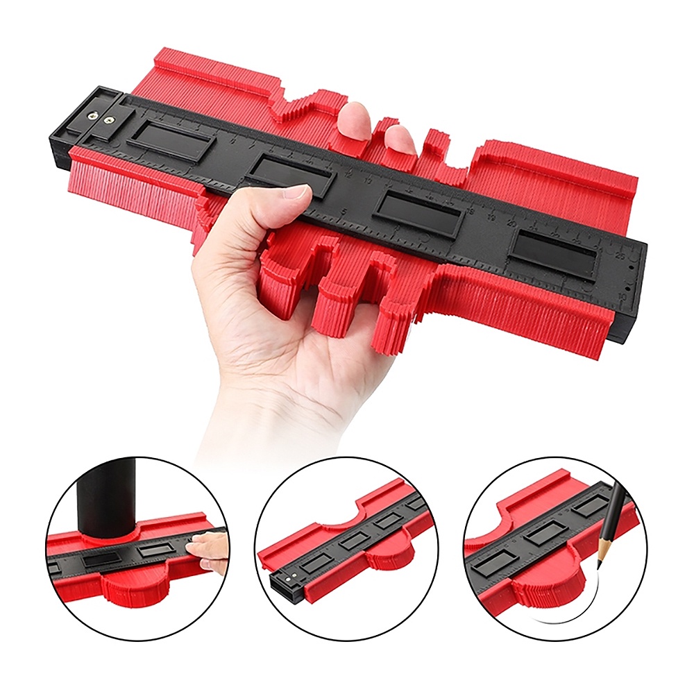 THƯỚC SAO CHÉP HÌNH DẠNG, ĐO ĐƯỜNG VIỀN ĐA NĂNG 25cm
