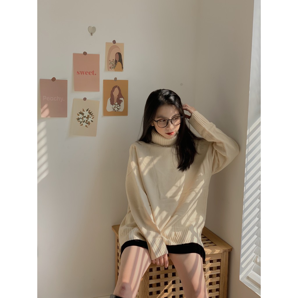 ÁO Len trơn cổ lọ LEN79 1994CLOSET