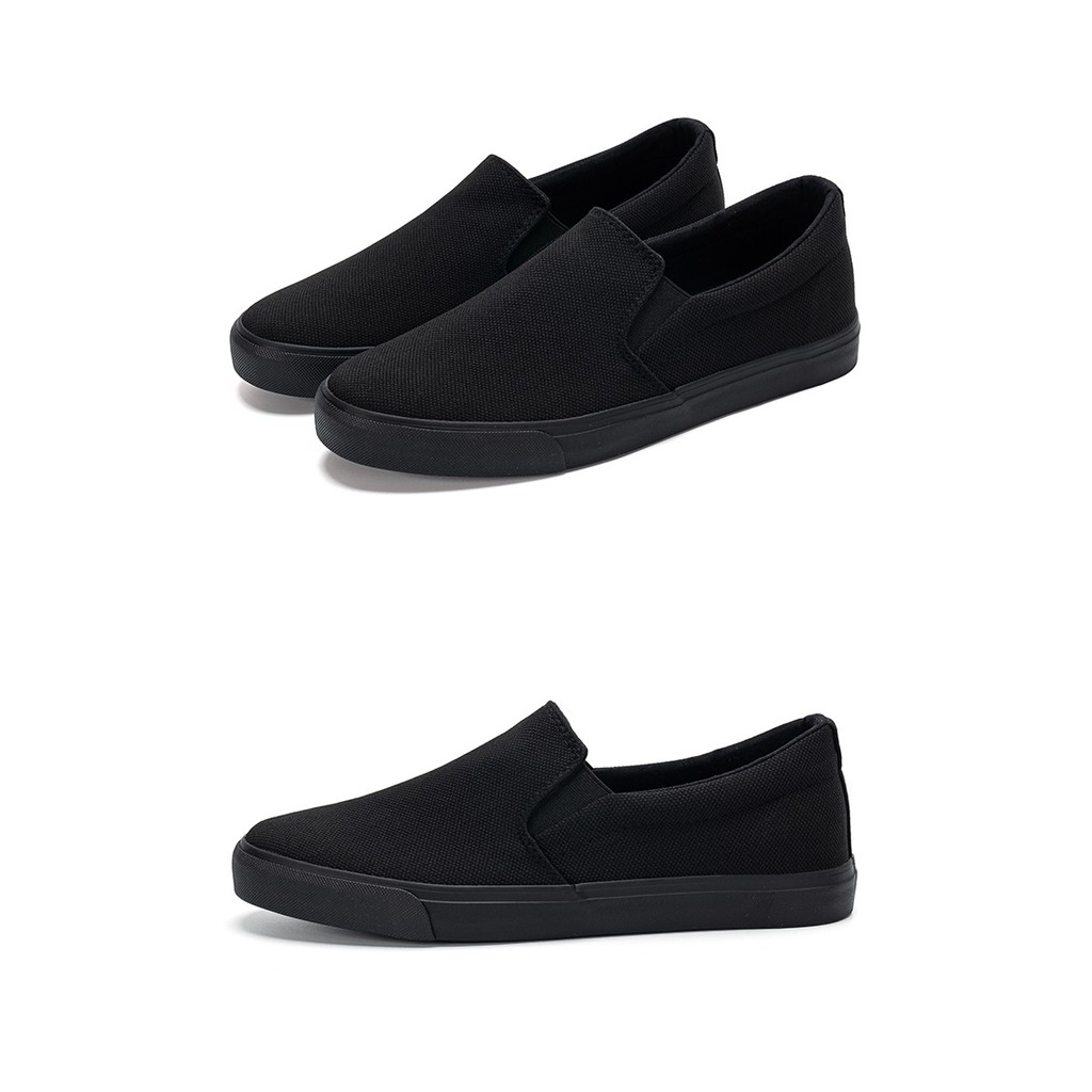 Giày Lười Vải Nam Leyo Full Đen 1 Màu Duy Nhất G 82 | BigBuy360 - bigbuy360.vn