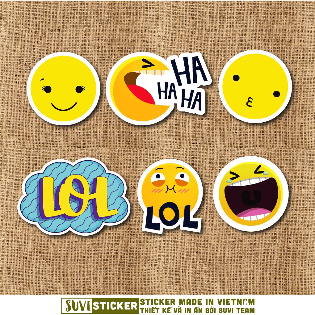 Sticker Funny LoL chống nước sticker dán laptop, điện thoại, đàn guitar, mũ bảo hiểm, vali. MSP: K04