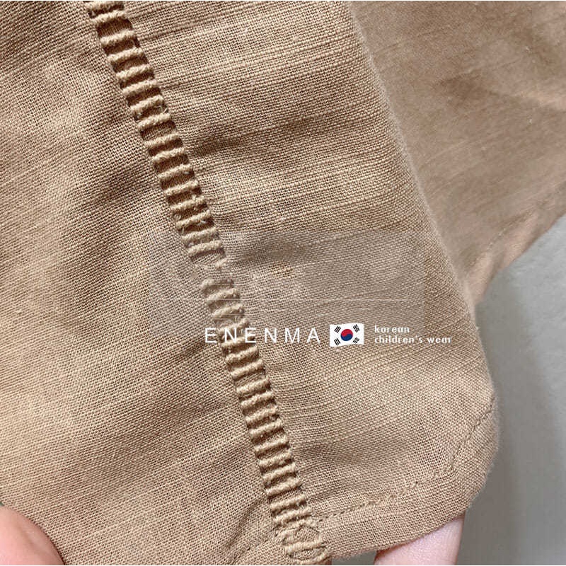 Áo Thun Cotton Lanh Dáng Rộng Không Tay Đính Nơ Phong Cách Nhật Hàn Thời Trang Mùa Hè Năm 2021 Cho Bé Gái