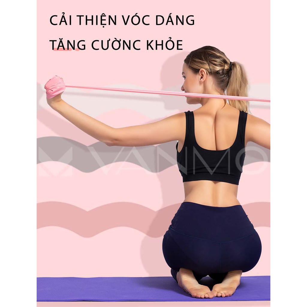 Dây Kháng Lực Cao Su Đàn Hồi Tập gym yoga 1,5m 2m