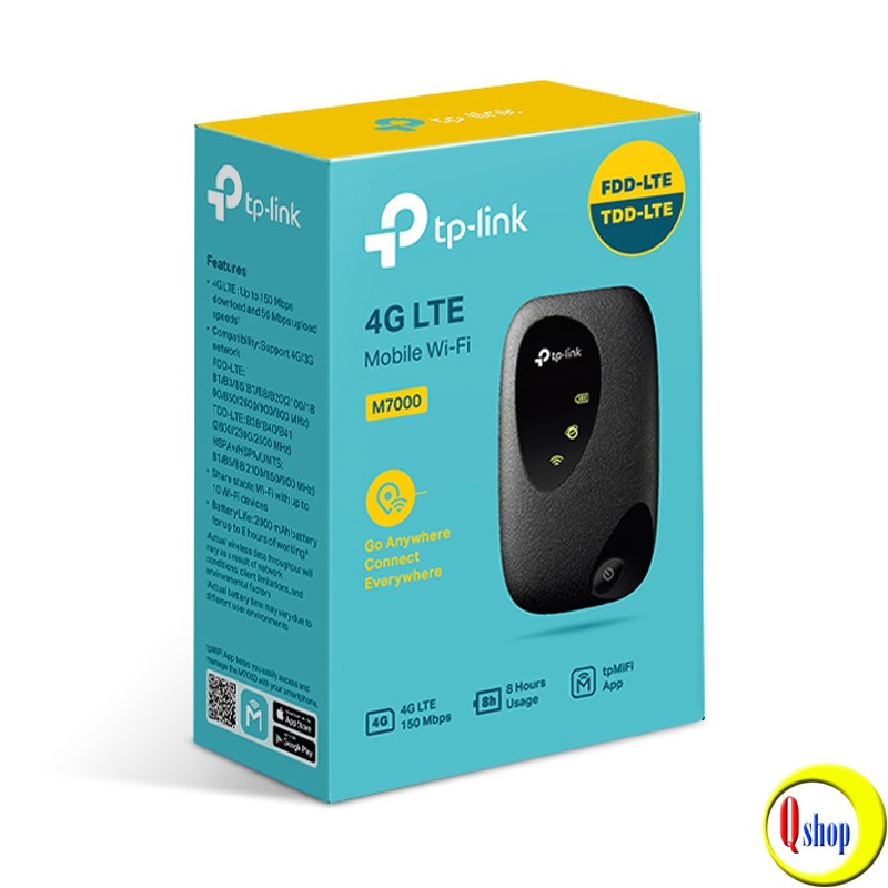 Bộ Phát Wifi Di Động 4G LTE TP-Link M7000 Chính Hãng | BigBuy360 - bigbuy360.vn