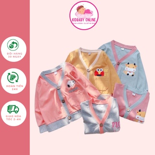 Áo khoác cotton len cho bé trai, bé gái K087