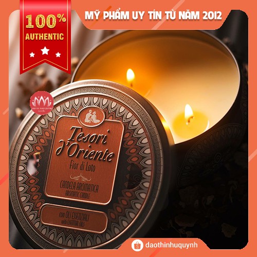 Nến Thơm Tinh Dầu ITALY Tesori D' Oriente Quyến Rũ 200g