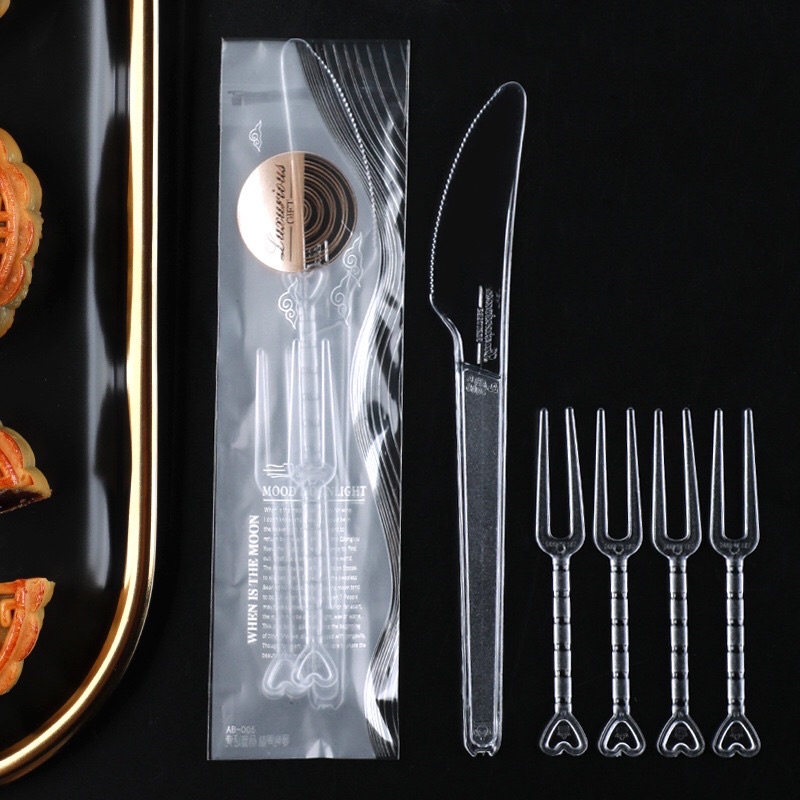 Bộ Dao Dĩa ăn bán Trung Thu 5 chi tiết