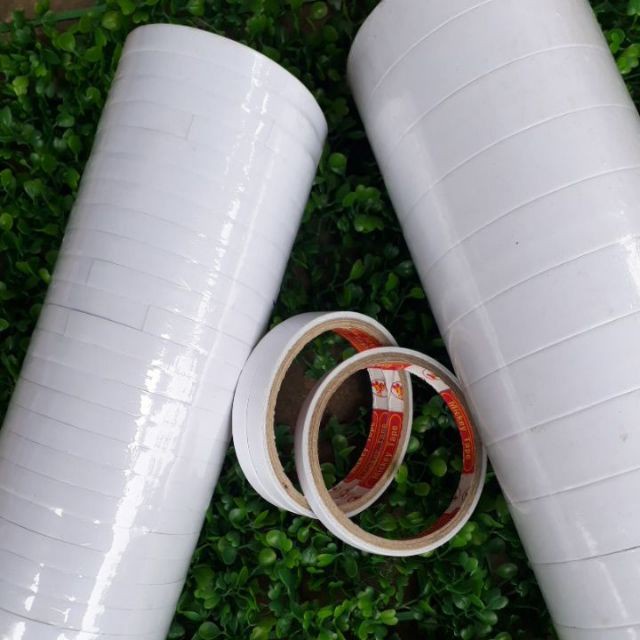 Combo 1 cây băng dính giấy 2 mặt 1cm - 2cm - 5cm x 16yr