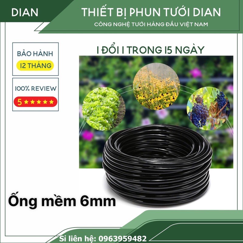 Ống mềm LDPE 6mm ( bán theo mét)