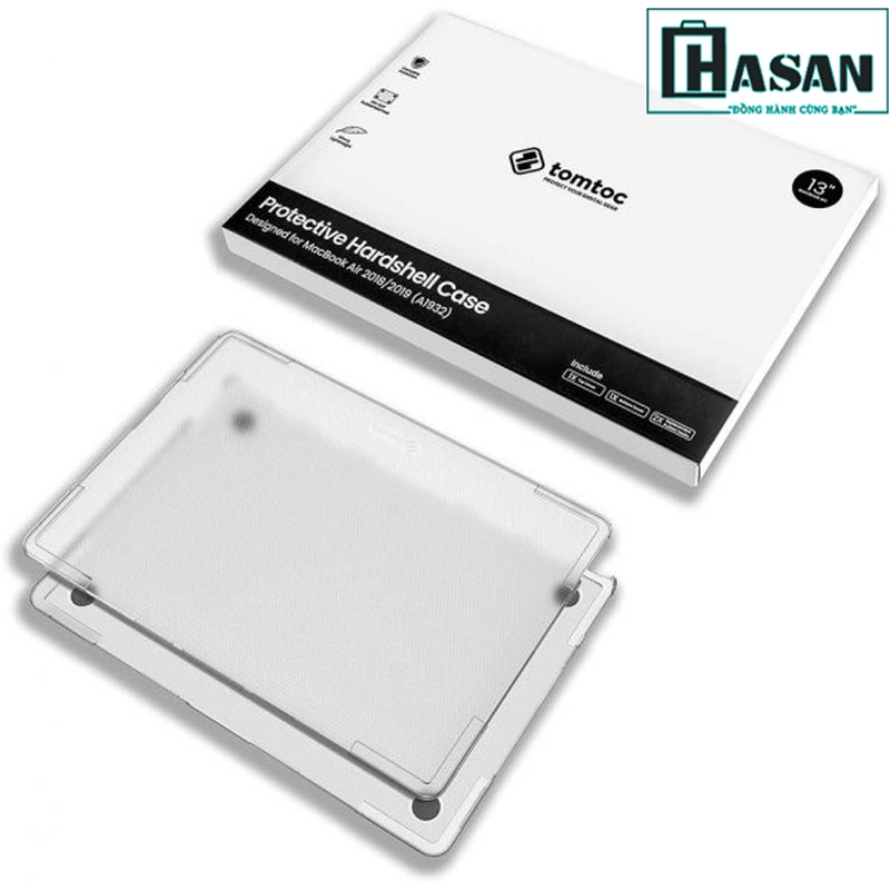 Ốp cao cấp chống sốc chính hãng TOMTOC (USA) Hardshell Slim-B03-C02 cho Macbook Air 13 inch M1 2021
