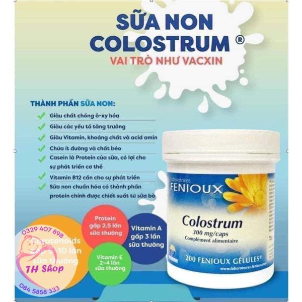 Sữa Non Colostrum FENIOUX 300mg Pháp 200 viên