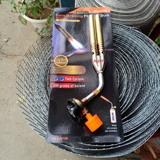 Đầu khò gas 2 ống đồng CÓ TEM BẢO HÀNH Khò gas đôi cao cấp