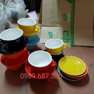 Combo 10 bộ cốc capuchino