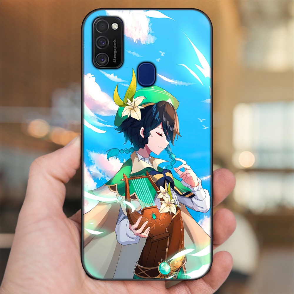 Ốp lưng Samsung M21, M30S viền đen in hình Venti Genshin Impact