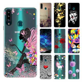 Ốp điện thoại silicon TPU họa tiết hoạt hình cho Samsung Galaxy A20s