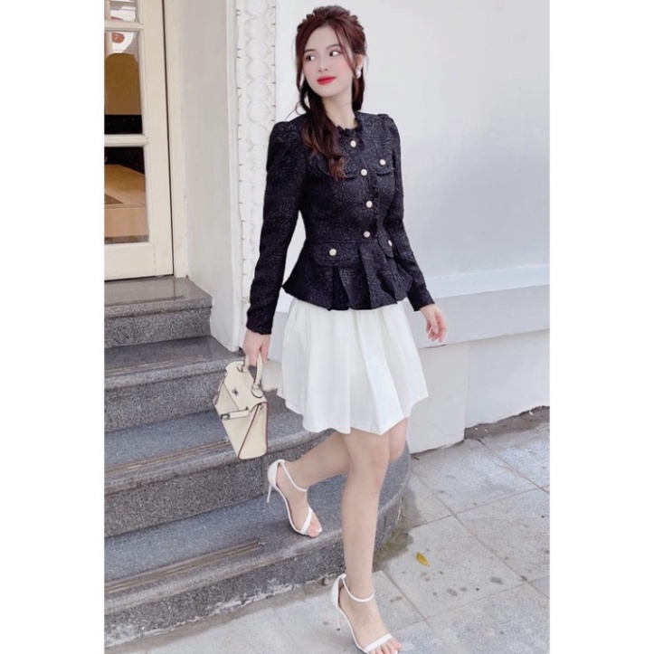 [NEW] [NEW] Áo xốp đen khuy ngực A2208  - Tadi