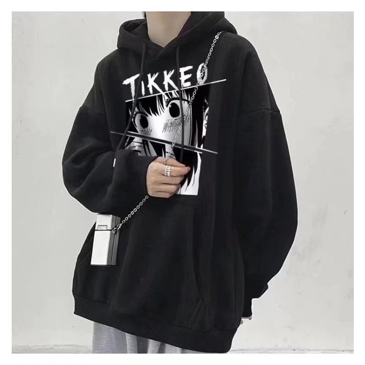 ÁO nỉ HOODIES nam nữ dáng rộng in hình anime TIKKEO phong cách đường phố Nhật Bản