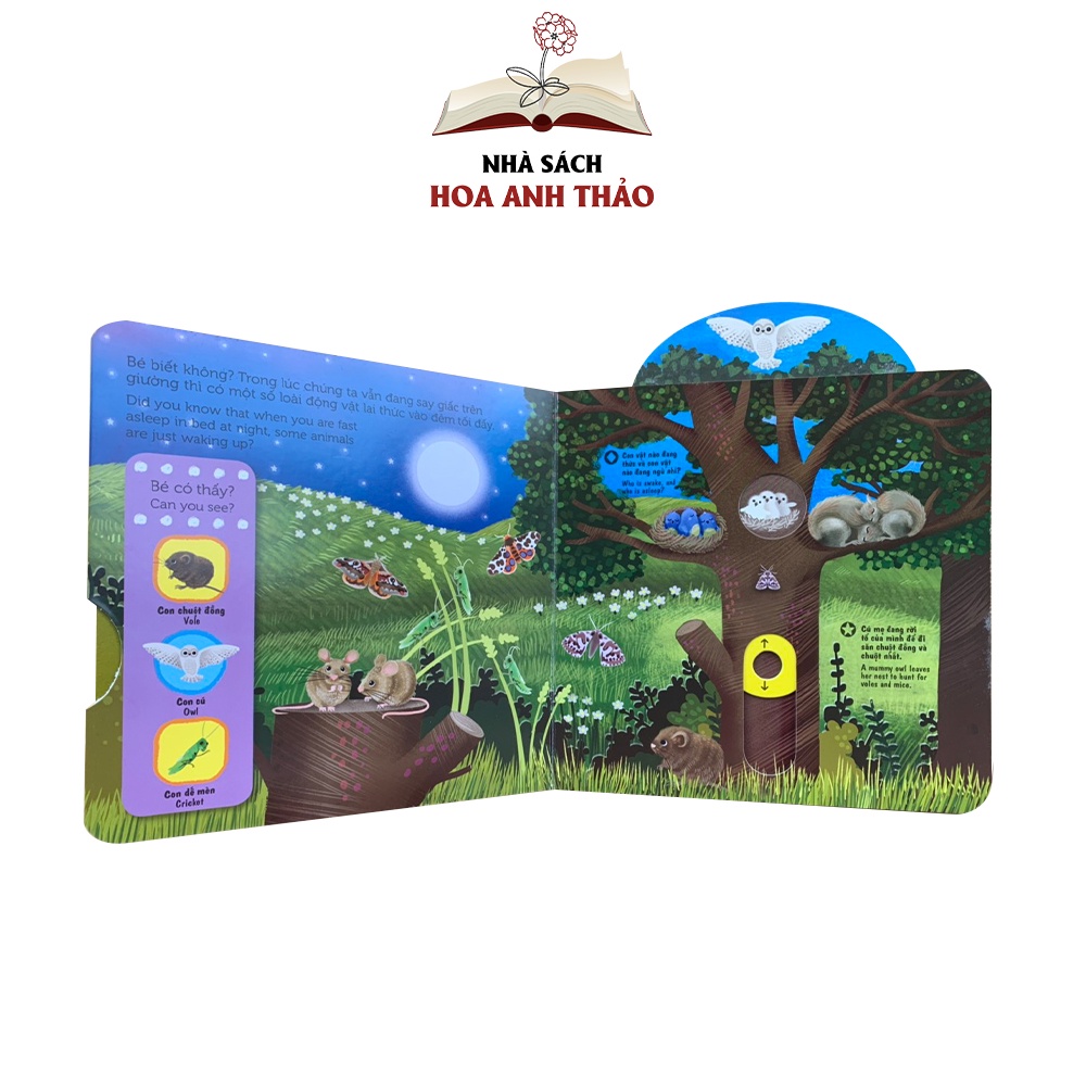 Sách chuyển động tương tác lật mở nhiều chủ đề cho bé