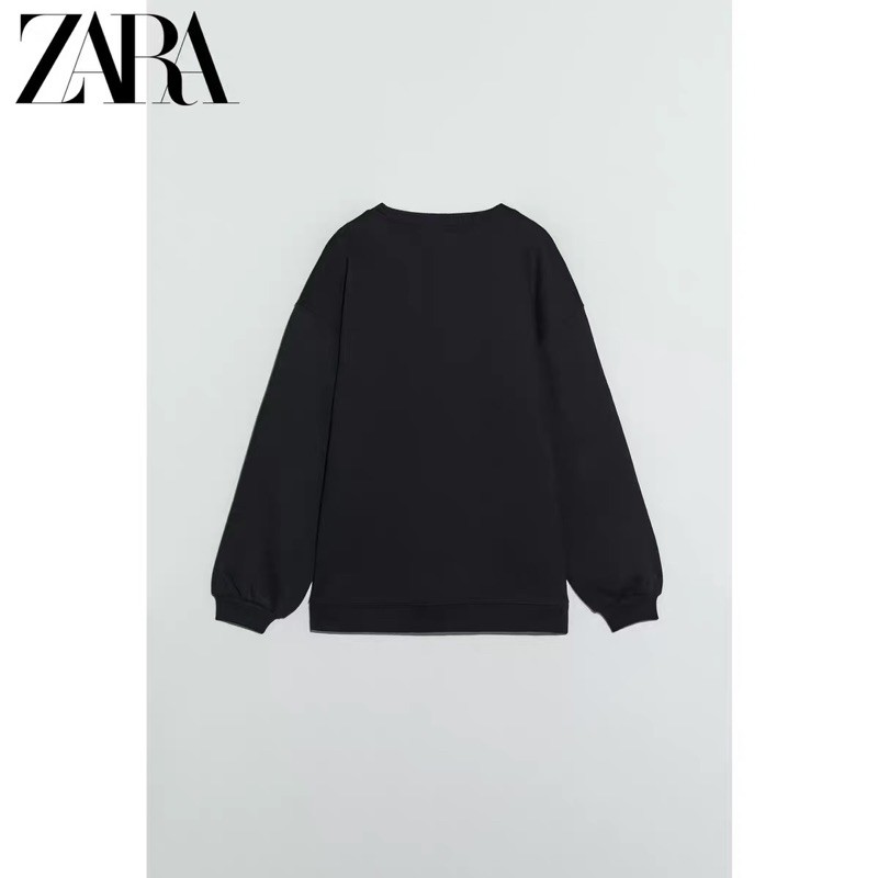 Áo hoddie hoạ tiết mặt nai Zara tuồn👉Order 7-10d