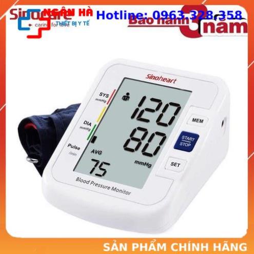 Máy đo huyết áp, máy đo huyết áp omron, máy đo huyết áp điện tử Sinocare sinoheart BA-801 công nghệ đức