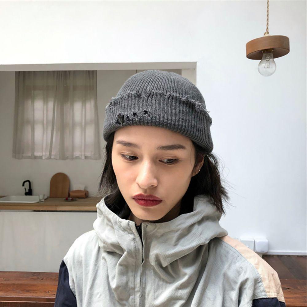 Mũ Len Trùm Đầu Giữ Ấm Cơ Bản Dễ Thương Cho Nam Nữ