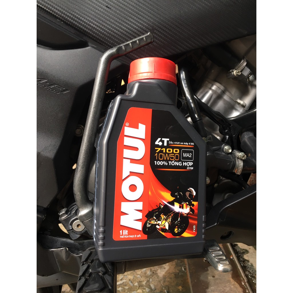 Combo Nhớt tổng hộp Motul 7100 10w50 4T + Lọc Nhớt Yamaha